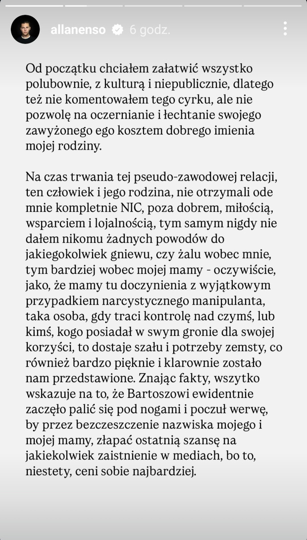 Oświadczenie Allana Krupy