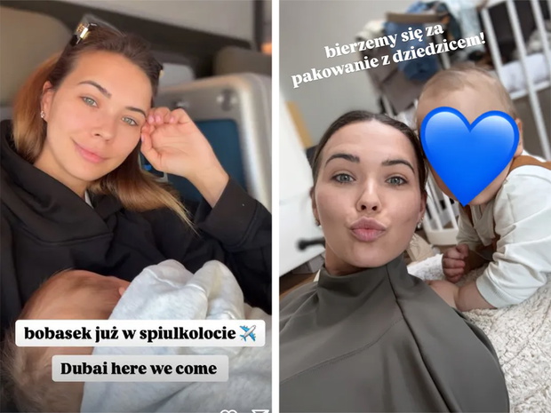 Sandra Kubicka o locie samolotem z synem
