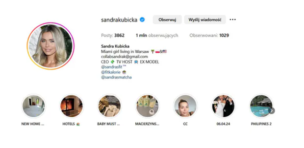 Sandra Kubicka odcina się od Barona.
