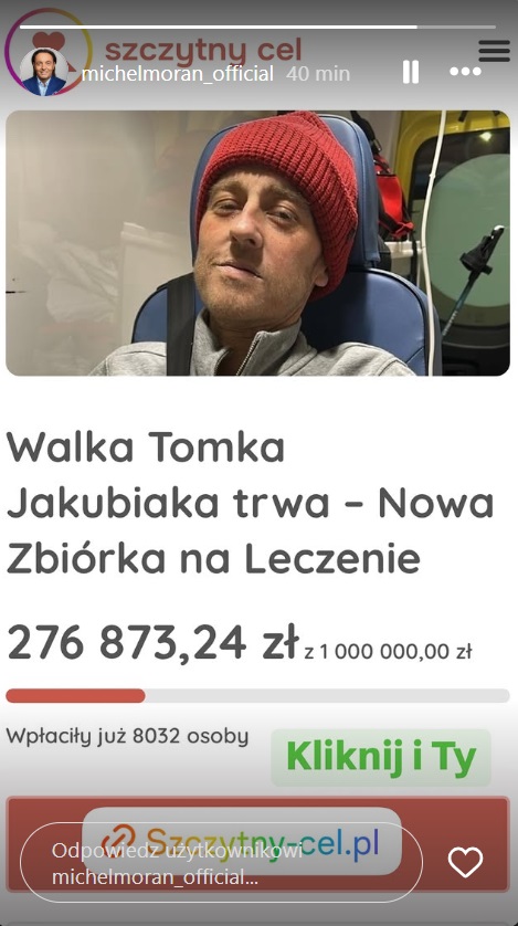 Michel Moran opublikował zdjęcie Tomasza Jakubiaka
