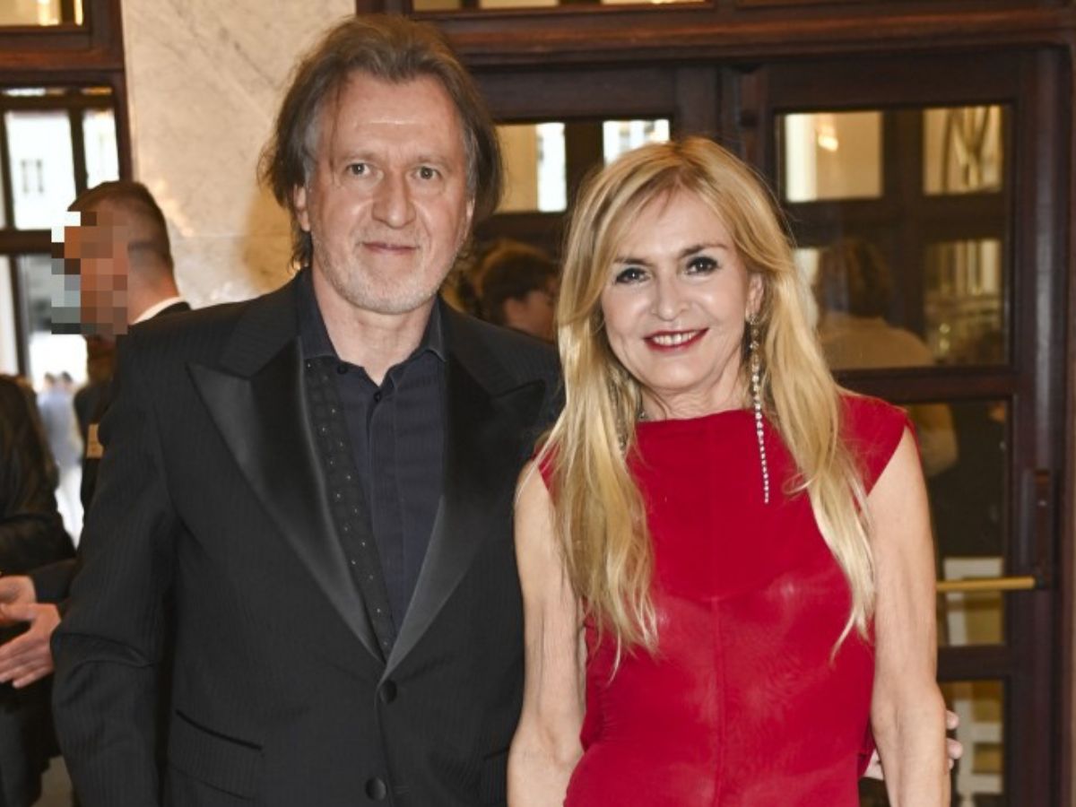 Monika Olejnik z partnerem na premierze "Hamleta"