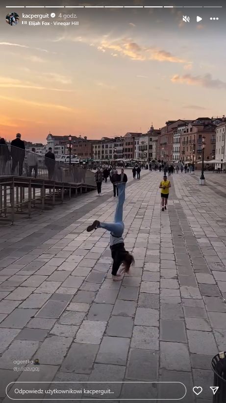 Julia Żugaj w Wenecji z przystojnym brunetem w Wenecji