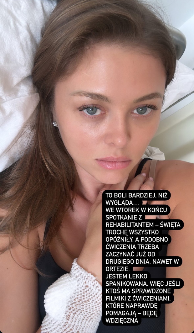 Joanna Opozda po operacji kolana: "Nikogo nie ma, nic nie działa"