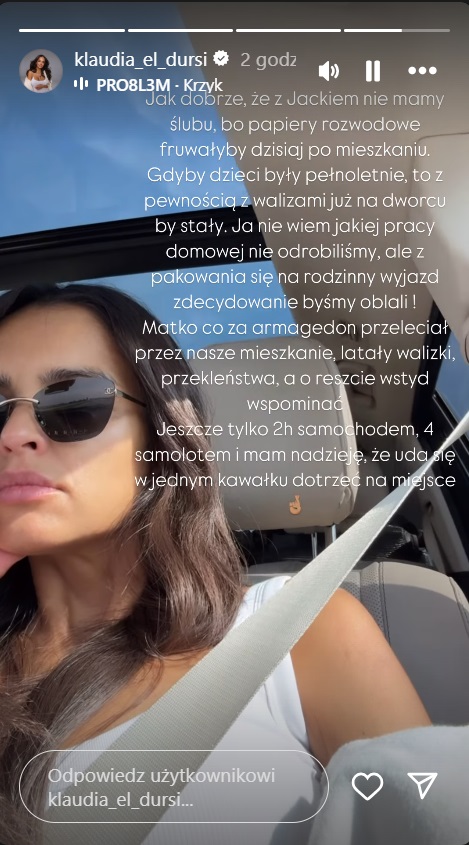 Klaudia El Dursi zaskoczyła wpisem