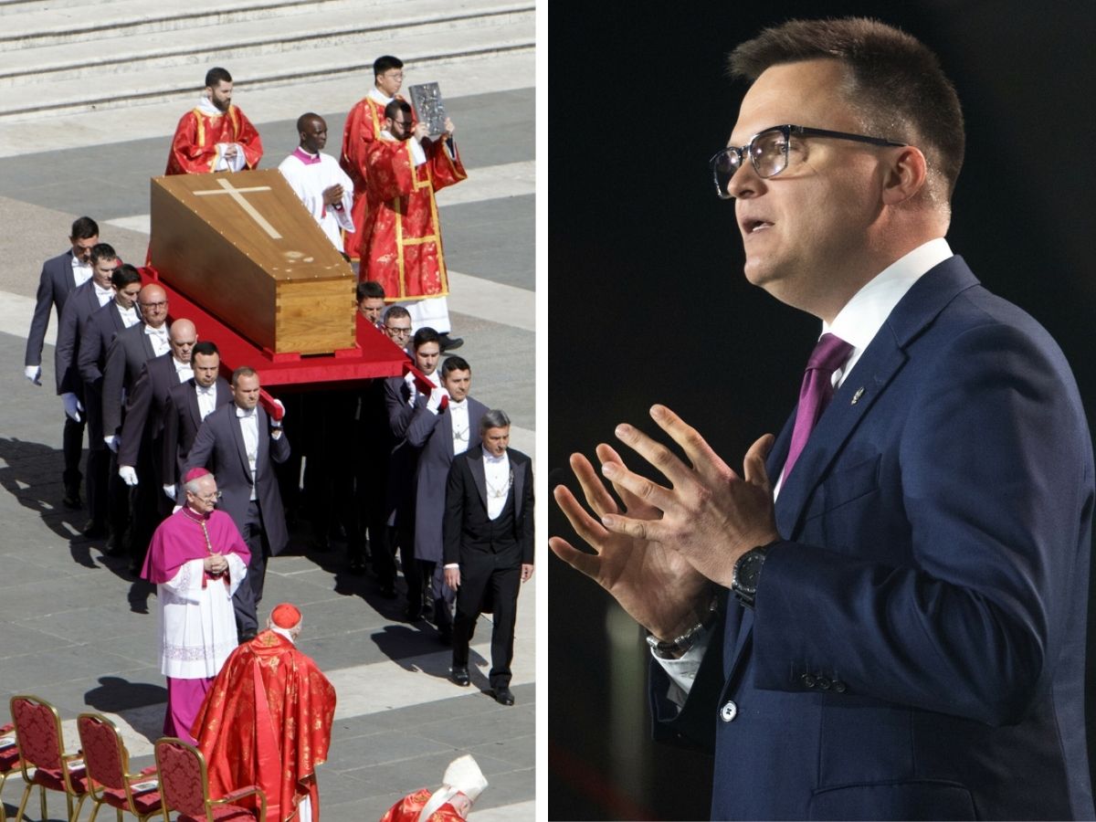 Co wyprawiał Szymon Hołownia na pogrzebie papieża Franciszka? Internauci nie mieli litości