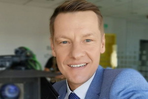 Marcin Mroczek dziękuje ekipie M jak miłość
