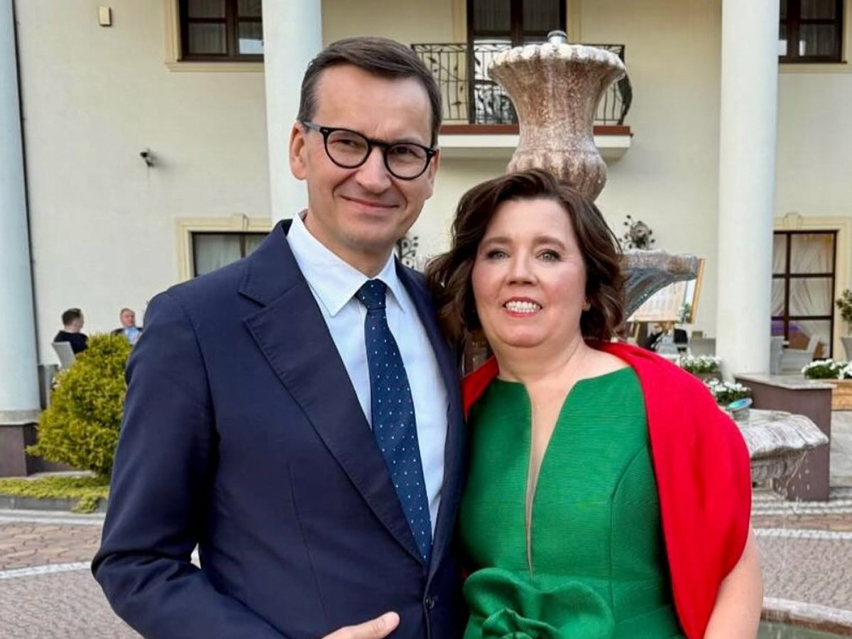 Mateusz Morawiecki z żoną na weselu