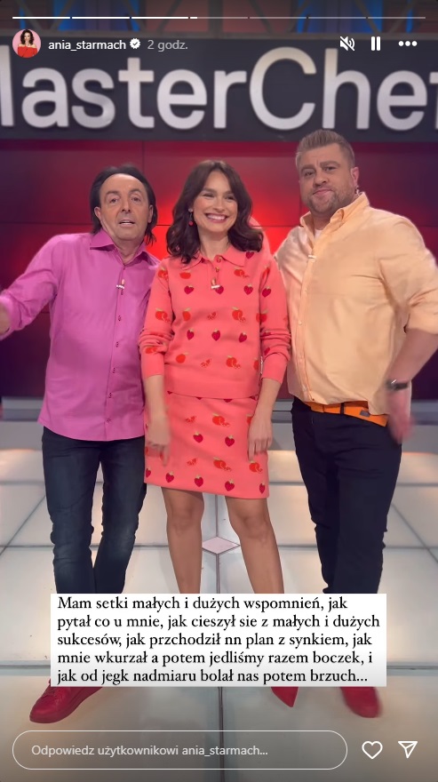 Ania Starmach żegna Tomka Jakubiaka