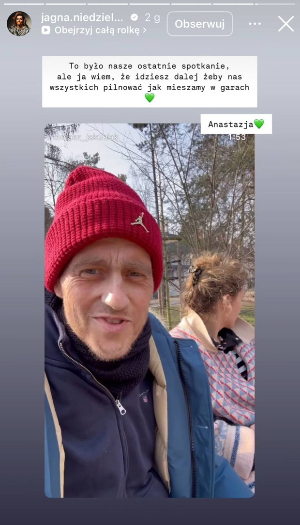 Jagna Niedzielska pokazała kadry z ostatniego spotkania z Tomaszem Jakubiakiem
