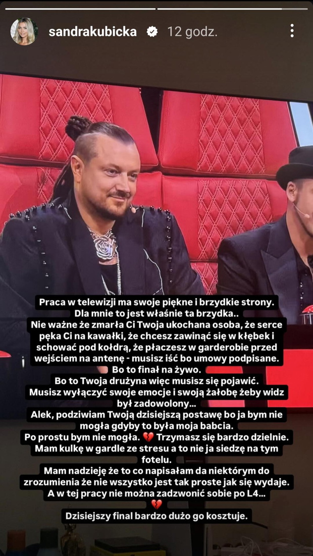 Sandra Kubicka opublikowała komunikat ws. Alka Barona