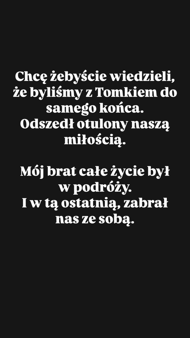 Siostra Tomka Jakubiaka wydała nowe oświadczenie