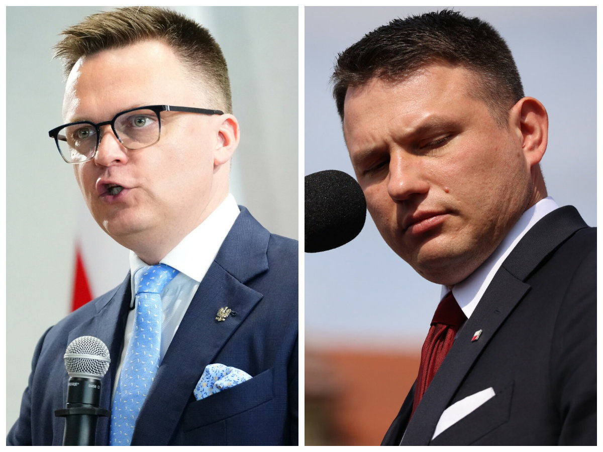 Szokujące zagranie Mentzena! Selfie z Hołownią podczas debaty