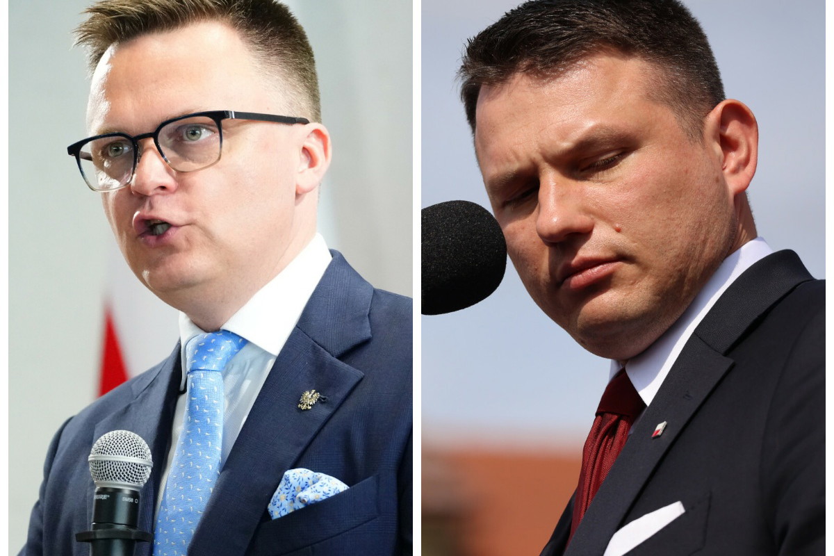 Szokujące zagranie Mentzena! Selfie z Hołownią podczas debaty