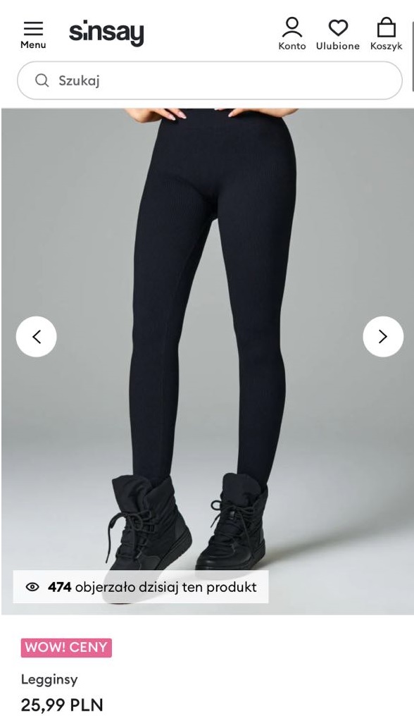 Legginsy w stylu Pauliny Rzeźniczak z SinSay