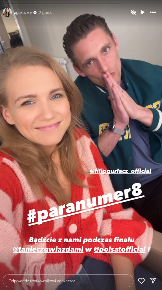 Agnieszka Kaczorowska i Filip Gurłacz