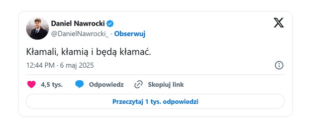 Syn Karola Nawrockiego zabrał głos