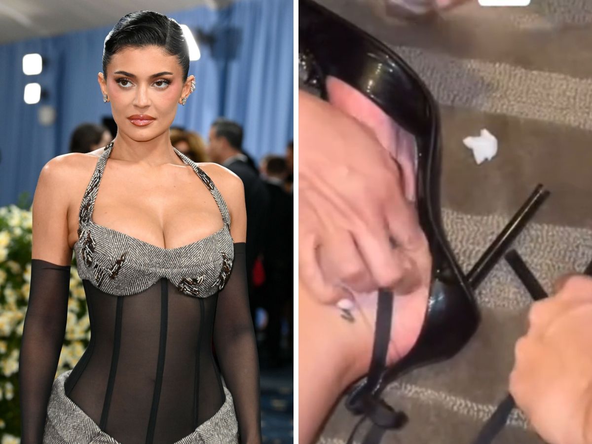 Kylie Jenner przykleiła buty do stóp