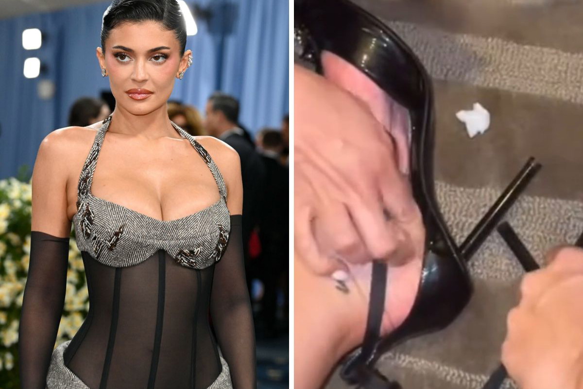 Kylie Jenner przykleiła buty do stóp