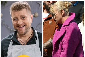 Dorota Szelągowska na pogrzebie Tomasza Jakubiaka