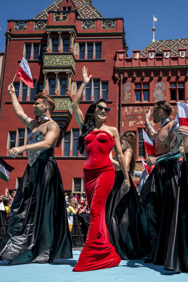Justyna Steczkowska na ceremonii otwarcia Eurowizji 2025