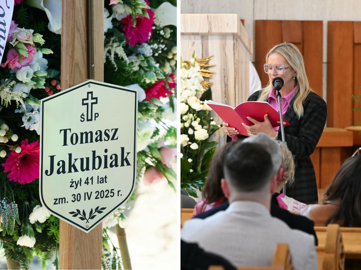 Wyciskające łzy pożegnanie Tomasza Jakubiaka przez jego żonę
