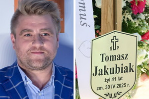 Grób Tomasza Jakubiaka tonie w kwiatach. Złożono w nim również wyjątkowe przedmioty