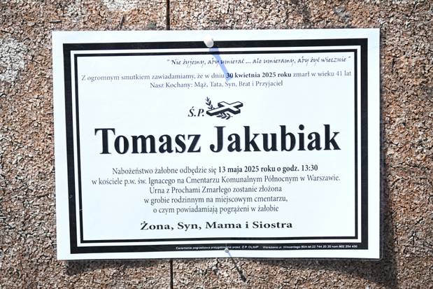 Pogrzeb Tomasza Jakubiaka