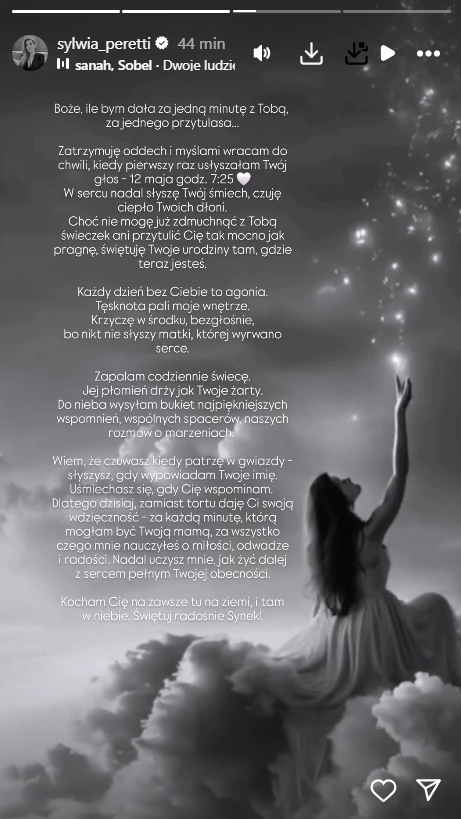 Poruszający post Sylwii Peretti w rocznicę urodzin Patryka