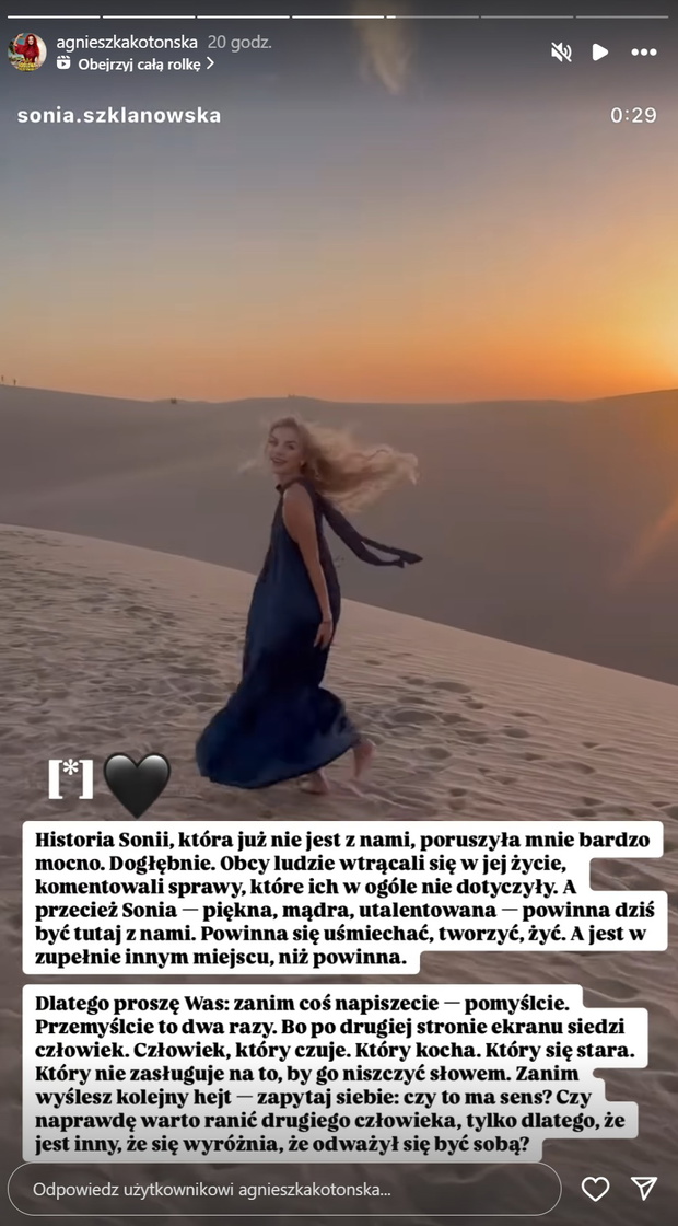 Agnieszka Kotońska o hejcie w sieci