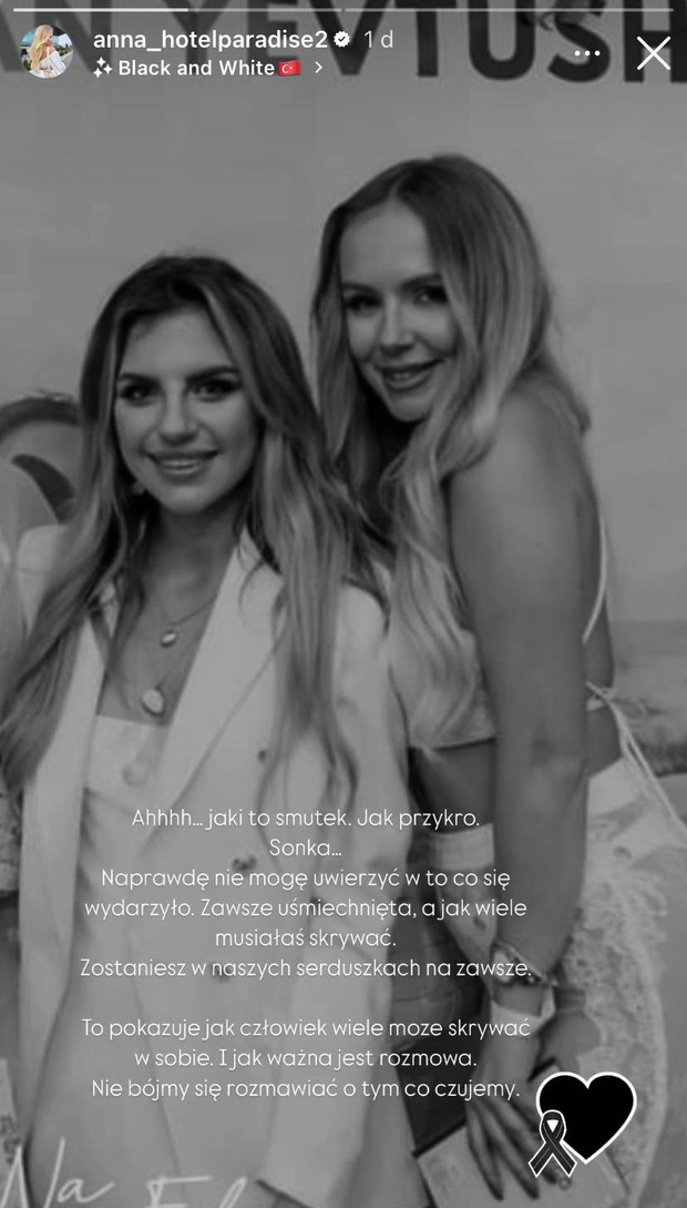 Anna Matyasek z Hotelu Paradise żegna Sobię Szklanowską