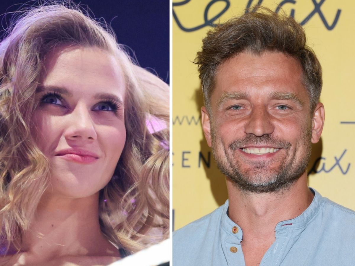 Agnieszka Kaczorowska i Marcin Rogacewicz przyłapani pod agencją nieruchomości