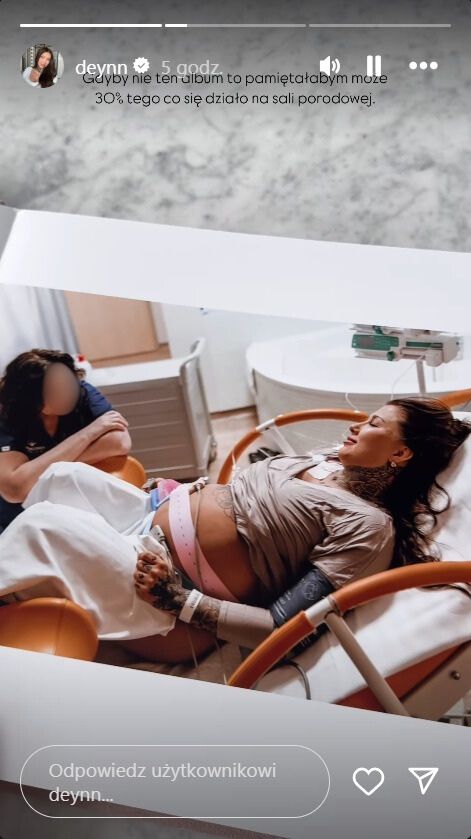 Deynn pokazała zdjęcie z sali porodowe