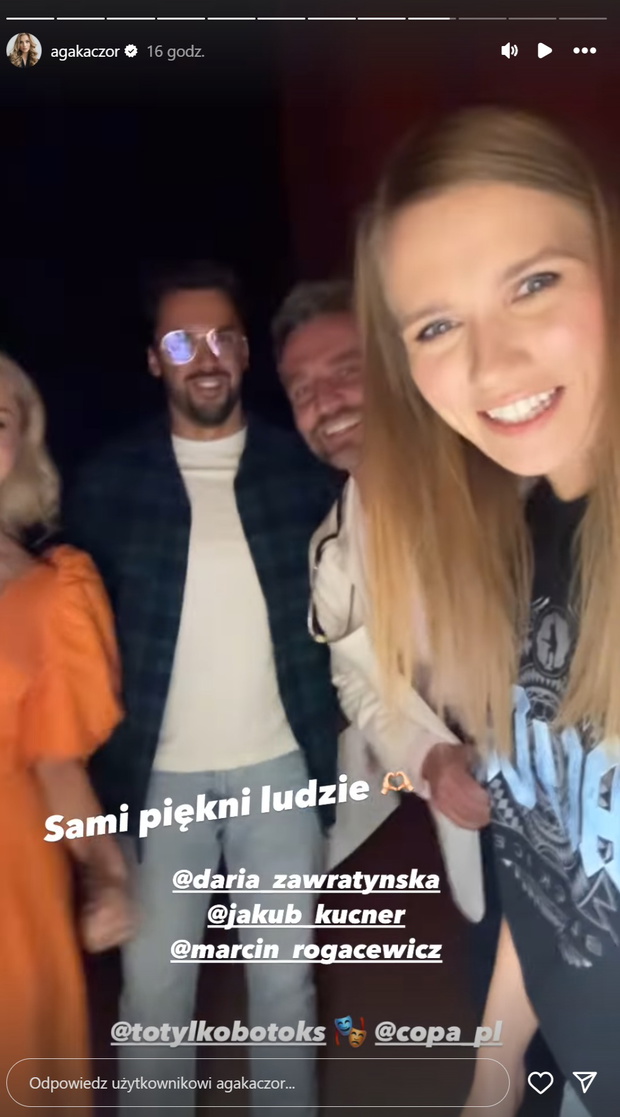 Agnieszka Kaczorowska i Marcin Rogacewicz