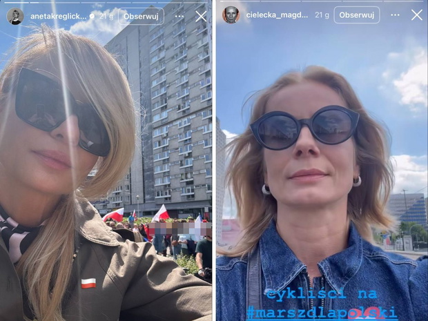 Gwiazdy na Wielkim Marszu Patriotów