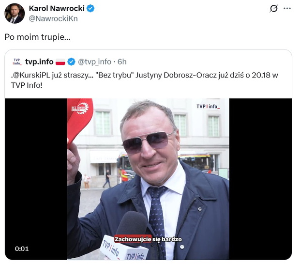 Karol Nawrocki w trzech słowach uciszył Jacka Kurskiego