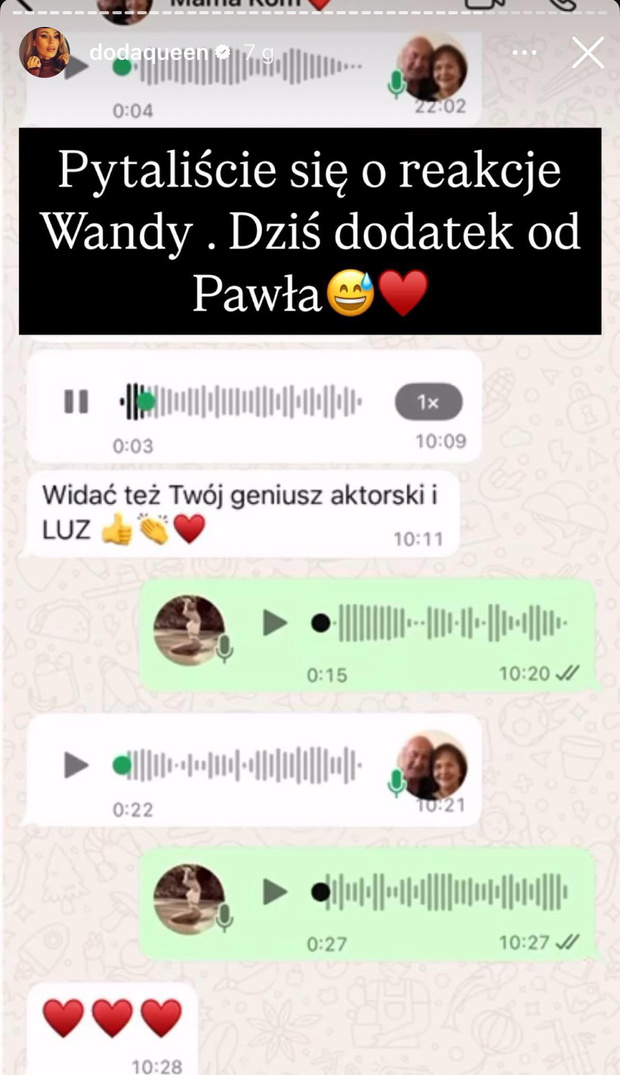 Doda pokazała wiadomość od mamy po występie w Sopocie