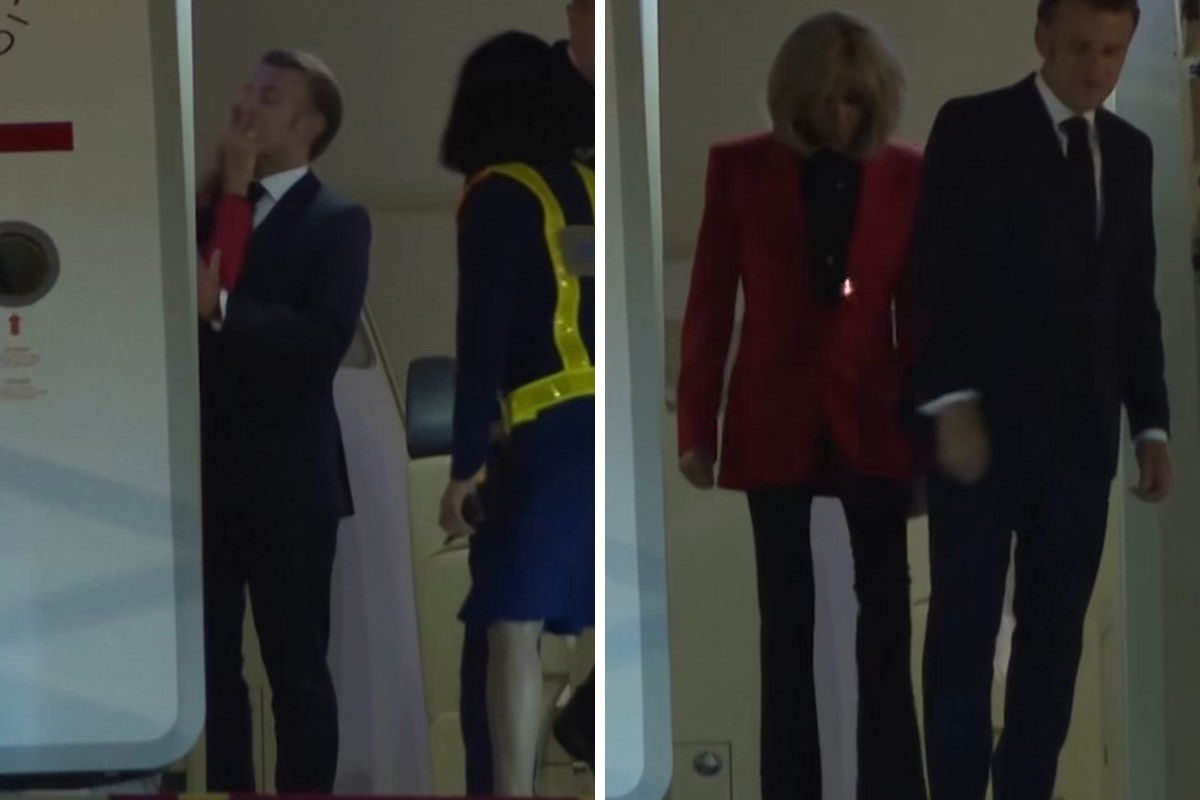 Incydent Emmanuel Macron i jego żony Brigitte