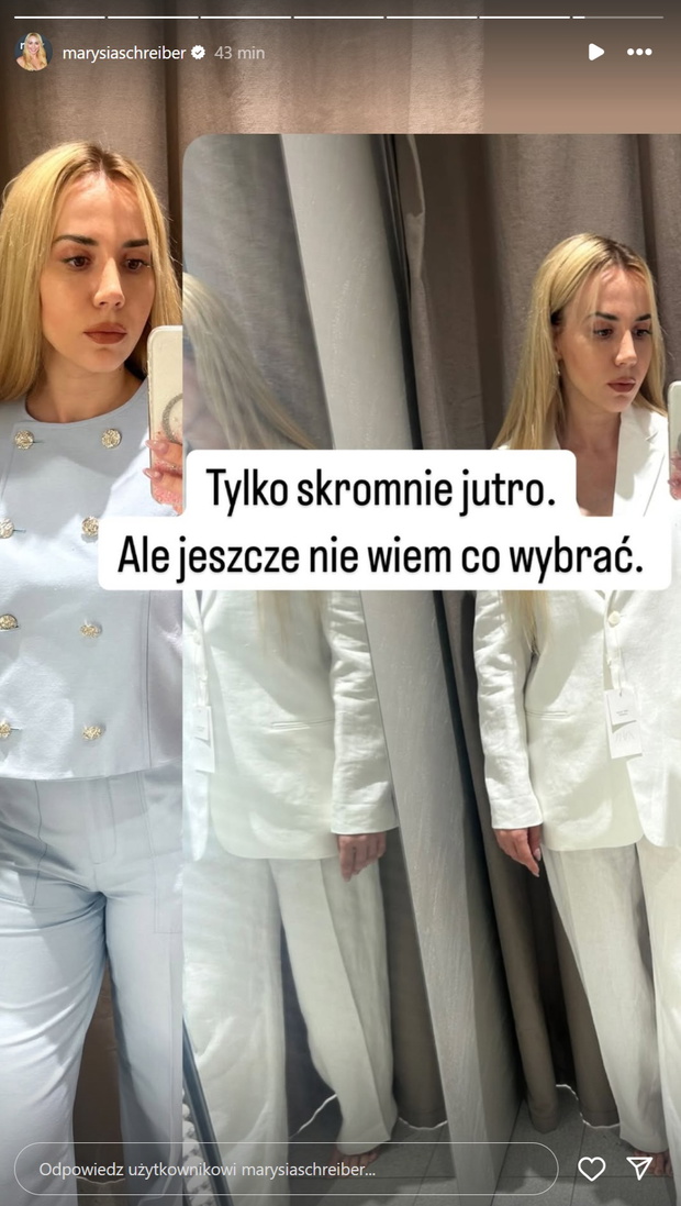 Marianna Schreiber o kreacji na komunię córki