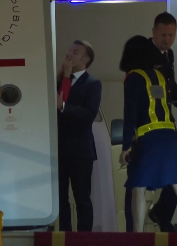Incydent Emmanuel Macron i jego żony Brigitte