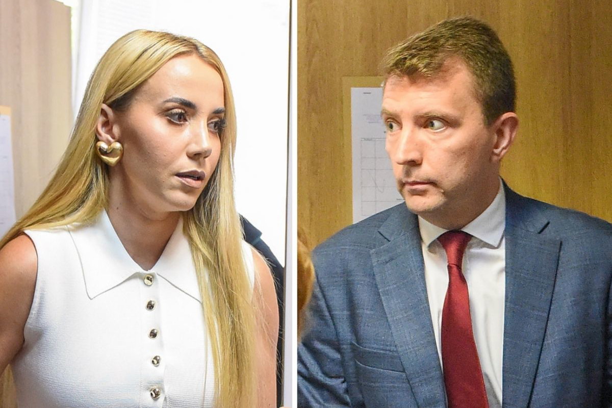 Marianna i Łukasz Schreiberowie na rozprawie rozwodowej