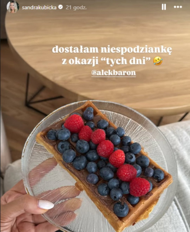 Baron rozpieszcza Sandrę Kubicką