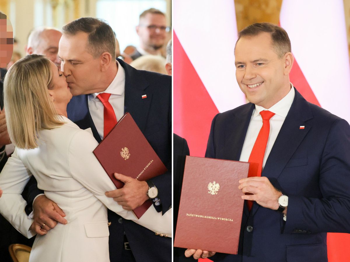 Karol Nawrocki na uroczystości wręczenia uchwały o wyborze na urząd Prezydenta RP