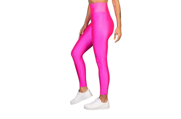 LEGGINSY Z WYSOKIM STANEM LYCRA BUBBLE GUM