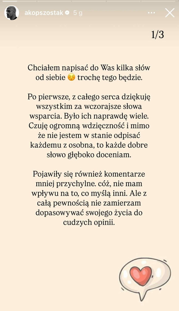 Akop Szostak odpowiada na hejt po ogłoszeniu zaręczyn