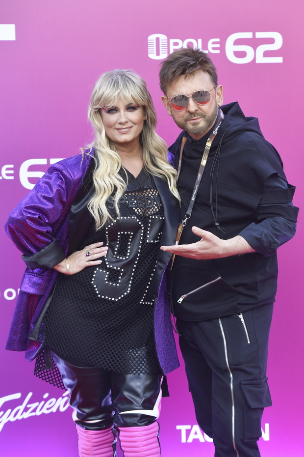 Olga Szomańska i Paweł Stasiak na festiwalu w Opolu