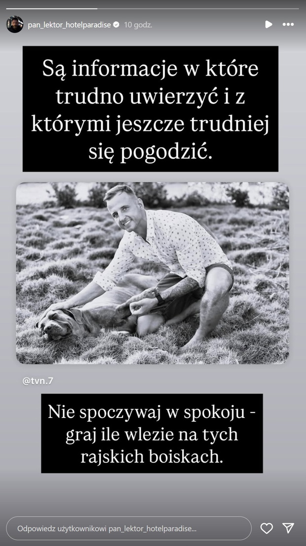 Pan Lektor zabrał głos w sprawie śmieci uczestnika True Love