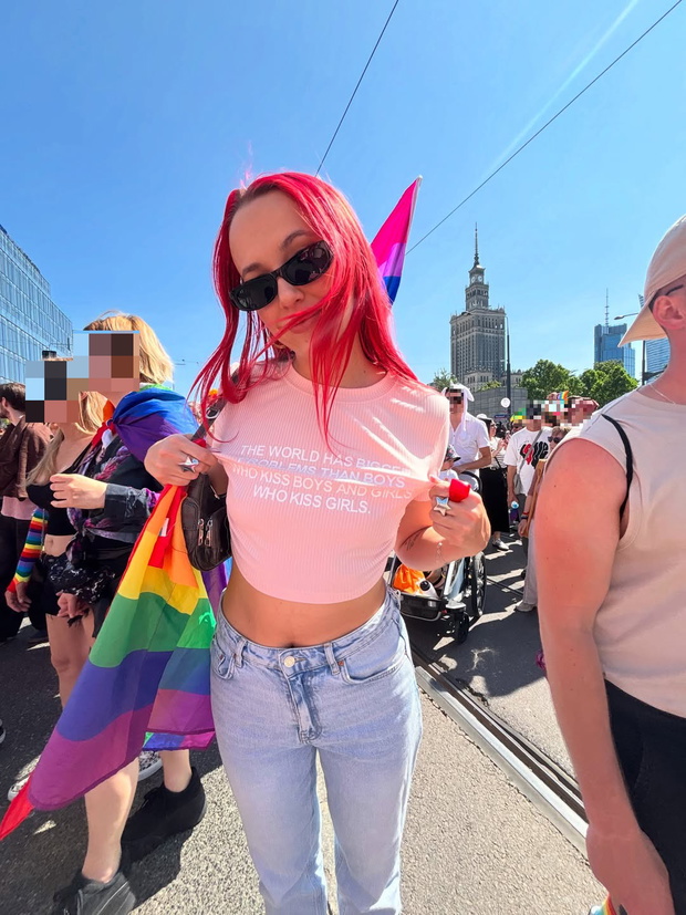 Saszan na Paradzie Równości w Warszawie
