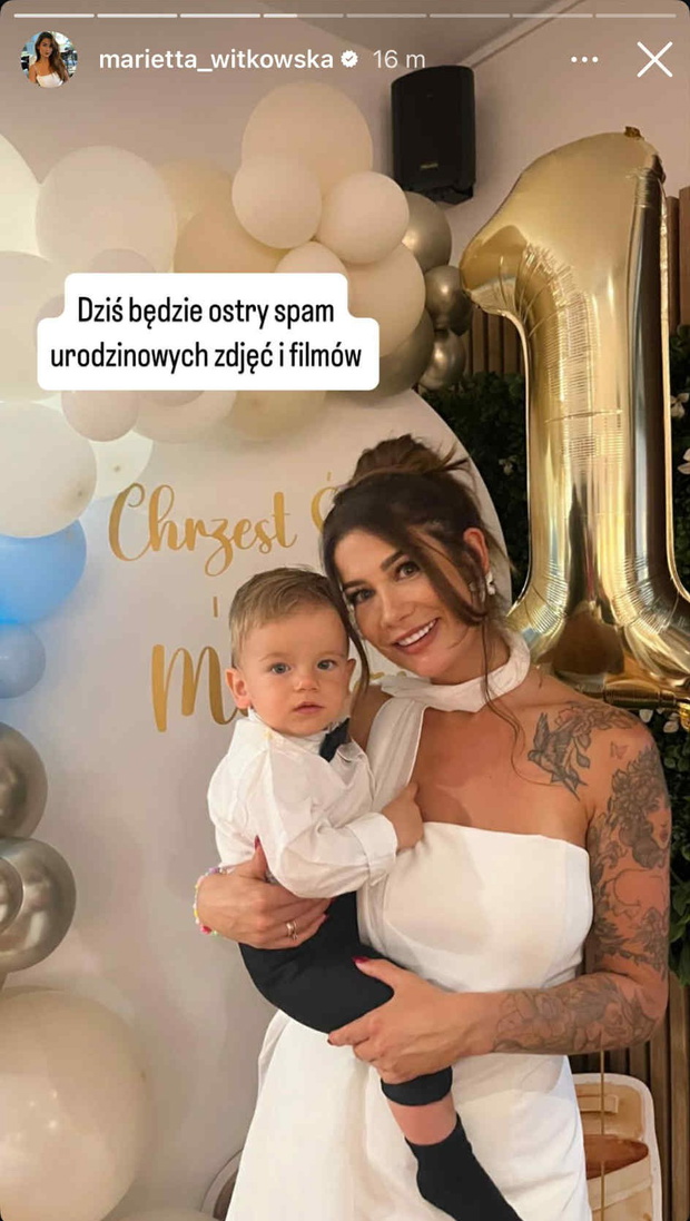 Marietta z Hotelu Paradise pokazała zdjęcia z chrztu i urodzin synka