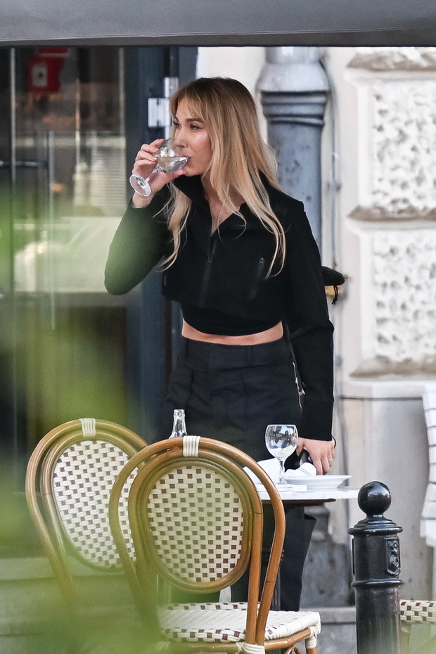 Ida Nowakowska na lunchu z Aleksandrem Sikorą
