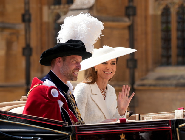 Księżna Kate i książę William na ceremonii Orderu Podwiązki 2025